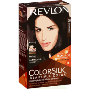 Revlon Colorsilk Permanent Hair Color. #20 Black / Brown ( Pack of 1 )