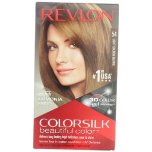 Revlon ColorSilk Hair Color 54 Light Golden Brown 1 Each (Pack of 4)