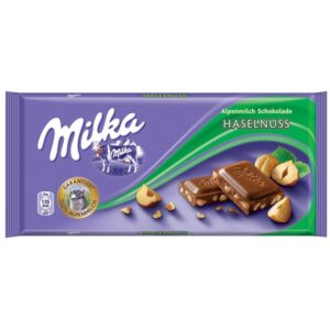 Milka Milk Chocolate Broken Hazelnut, 3.52-ounce Bars (Pack of 10)