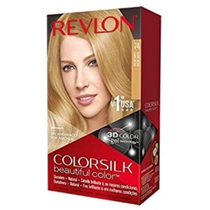 Revlon Colorsilk #70 Medium Blonde, Permanent Hair Color, with 100% Gray Coverage, Ammonia-Free, Keratin and Amino Acids