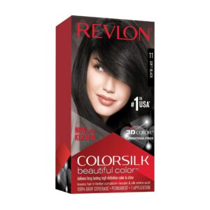 Permanent Hair Color by Revlon, Colorsilk with 100% Gray